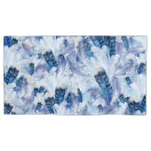 Exotic Mix Blue Bird Print Kussensloop (Voorkant-Links)