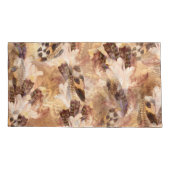 Exotic Mix Brown Tones Bird vether Print Kussensloop (Achterkant)