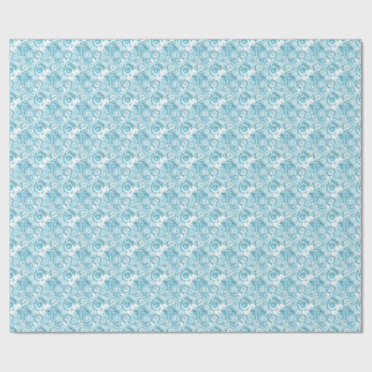 exotic ocean pattern cadeaupapier (Vlak)