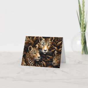 Exotic Oerwoud Cheetah Blank Note Kaart