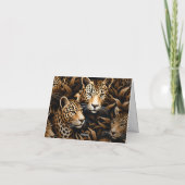 Exotic Oerwoud Cheetah Blank Note Kaart (Achterkant)