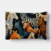 Exotic Oerwoud Safari Zebra Cosmetic Bag Etui (Voorkant)