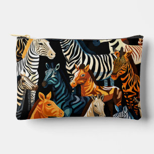 Exotic Oerwoud Safari Zebra Cosmetic Bag Etui