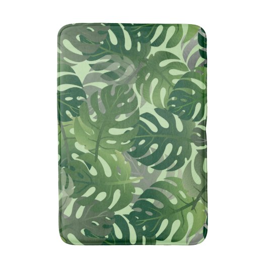 Exotic Palm Leaf Design Badmat (Voorkant Verticaal)