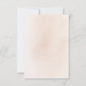 Exotic Pampas Grass Floral Baby shower Hartelijk d Bedankkaart (Achterkant)