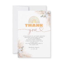 Exotic Pampas Grass Floral Baby shower Hartelijk d