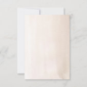 Exotic Pampas Grass Floral Baby shower Hartelijk d Bedankkaart (Achterkant)