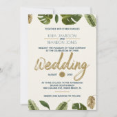 Exotic Paradise Wedding Kaart (Voorkant)