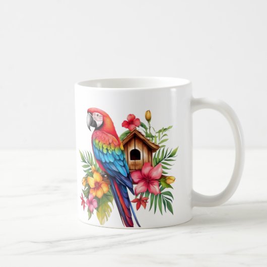 Exotic Parrot Art Cup Koffiemok (Rechts)