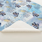 Exotic Parrot Bird Tone Feathers Sherpa Deken (3/4)