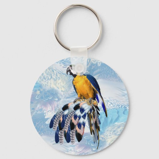 exotic parrot bird tone veer guests gift sleutelhanger (Voorkant)