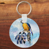exotic parrot bird tone veer guests gift sleutelhanger (Voorkant)
