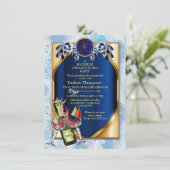 Exotic Parrot Blue tone veren Bachelor Party (Staand voorkant)