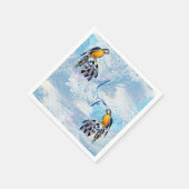 Exotic Parrot Blue tone veren Servet (Hoek)