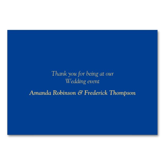 Exotic-Parrot Blue tone veren Table cards Kaart (Achterkant)