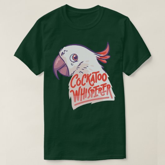 Exotic Parrot Cocatoo Whisperer Bird T-shirt (Design voorkant)