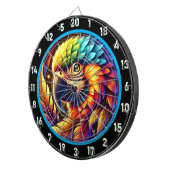Exotic Parrot Dartboard voor Bold Decor Dartbord (Voorkant Rechts)