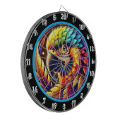Exotic Parrot Dartboard voor Bold Decor Dartbord (Voorkant Links)
