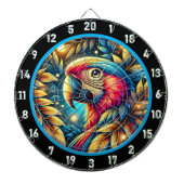 Exotic Parrot Dartboard voor Game Nights Dartbord (Voorkant)