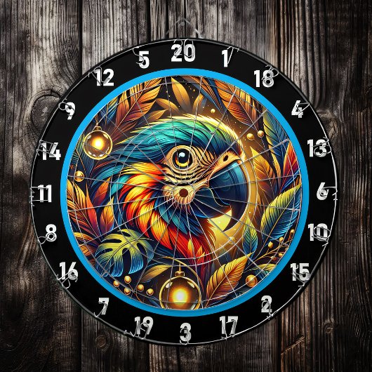 Exotic Parrot Dartboard voor levendige kamers Dartbord