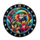Exotic Parrot Dartboard voor levendige ruimtes Dartbord (Voorkant)