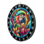 Exotic Parrot Dartboard voor levendige ruimtes Dartbord (Voorkant Rechts)