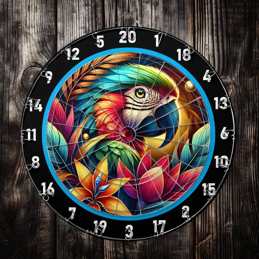 Exotic Parrot Dartboard voor levendige ruimtes Dartbord