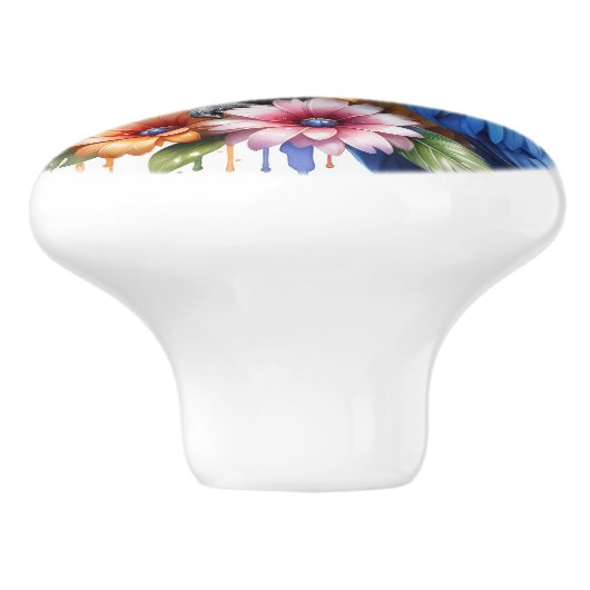 Exotic Parrot Keramische Knop (Zijkant)