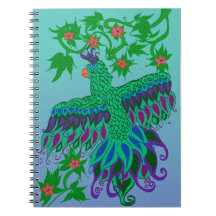 Exotic Parrot Spiral notebook