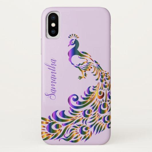 Exotic Peacock iPhone X Hoesje (Achterkant)