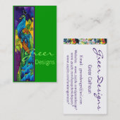 Exotic Peacock Visitekaartje (Voorkant / Achterkant)