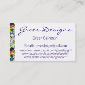 Exotic Peacock Visitekaartje (Achterkant)