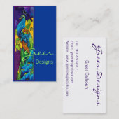 Exotic Peacock Visitekaartje (Voorkant / Achterkant)