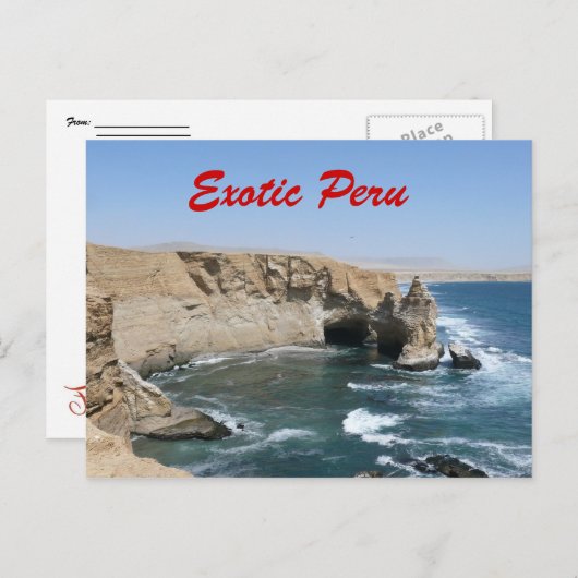Exotic Peru Postcard Briefkaart (Voorkant / Achterkant)