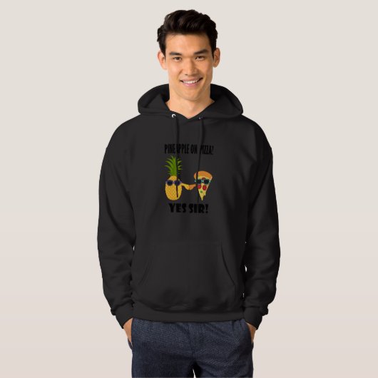 Exotic Pineapple Pizza Buddy Hawaii Pizza Chef Hoodie (Voorkant volledig)