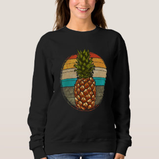 Exotic Pineapple  Summer Fruit Retro Pineapple Trui