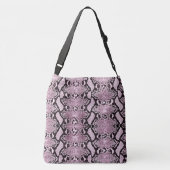 Exotic Pink Wash Python Snakeskin Crossbody Tas (Achterkant)