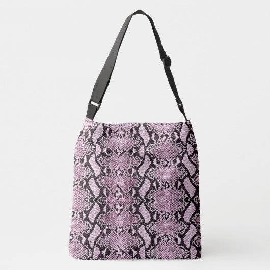 Exotic Pink Wash Python Snakeskin Crossbody Tas (Achterkant)