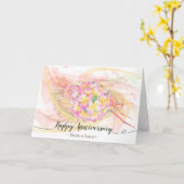 Exotic Plumeria Flower Abstract Art Calligraphy Kaart (Gele Bloem)