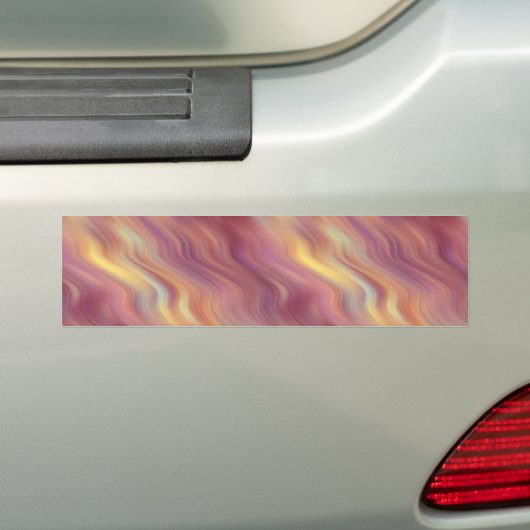 Exotic Plumeria Wavy Texture Bumpersticker (Op auto)