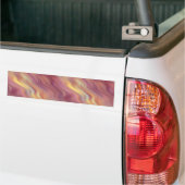 Exotic Plumeria Wavy Texture Bumpersticker (Op Truck)