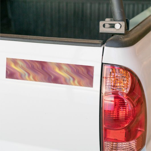 Exotic Plumeria Wavy Texture Bumpersticker (Op Truck)