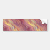 Exotic Plumeria Wavy Texture Bumpersticker (Voorkant)