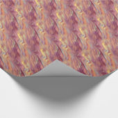 Exotic Plumeria Wavy Texture Cadeaupapier (Hoek)