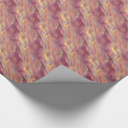 Exotic Plumeria Wavy Texture Cadeaupapier (Hoek)