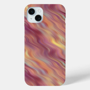 Exotic Plumeria Wavy Texture iPhone 15 Mini Hoesje