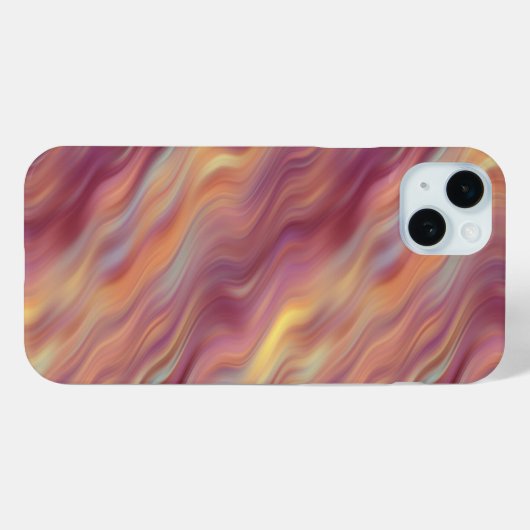 Exotic Plumeria Wavy Texture Case-Mate iPhone Case (Achterkant (horizontaal))
