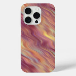 Exotic Plumeria Wavy Texture iPhone 15 Pro Case