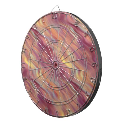 Exotic Plumeria Wavy Texture Dartbord (Voorkant Rechts)
