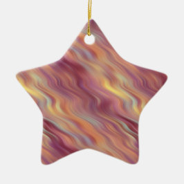 Exotic Plumeria Wavy Texture Keramisch Ornament